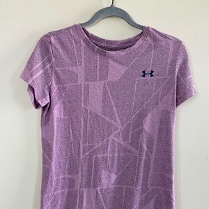 Purple Geometric Under Armor Top.